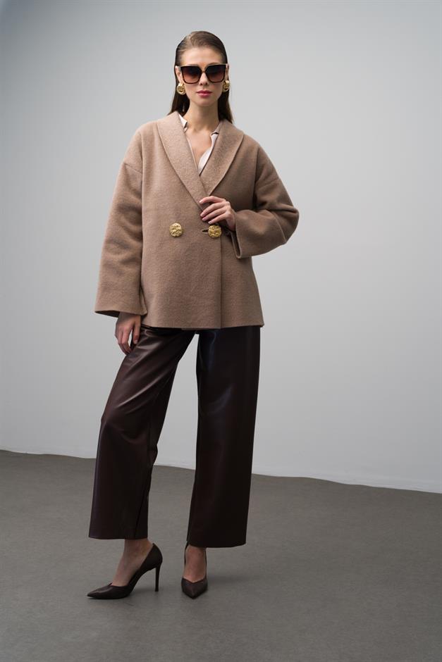 Double-Breasted Unlined Casual Coat VIZON 3075