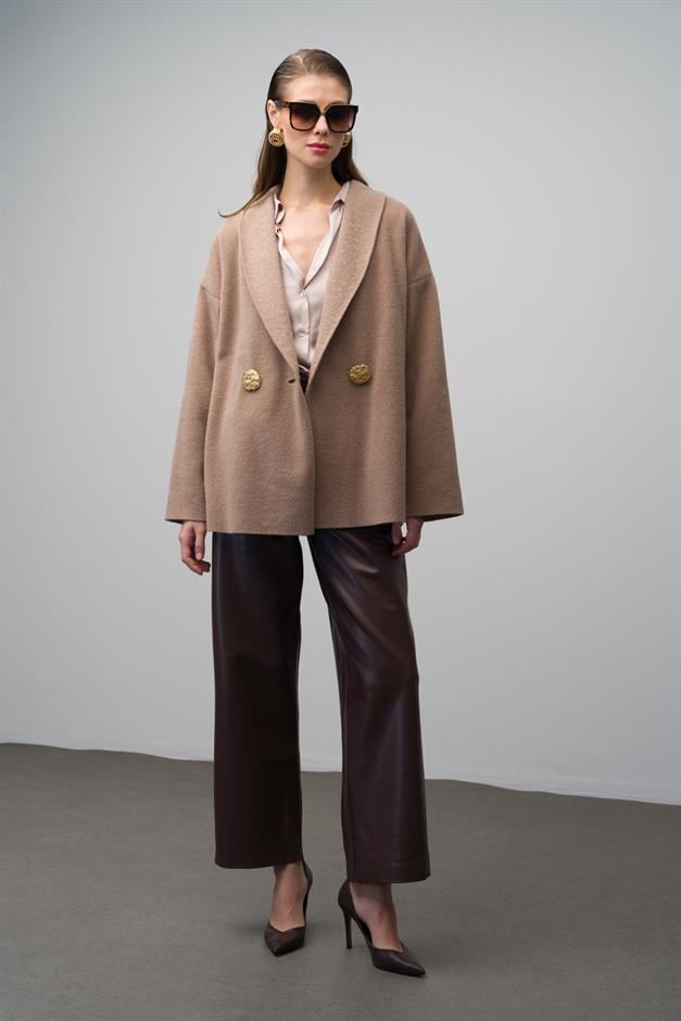 Double-Breasted Unlined Casual Coat VIZON 3075