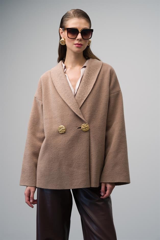 Double-Breasted Unlined Casual Coat VIZON 3075