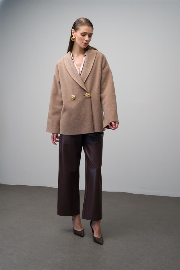 Double-Breasted Unlined Casual Coat VIZON 3075