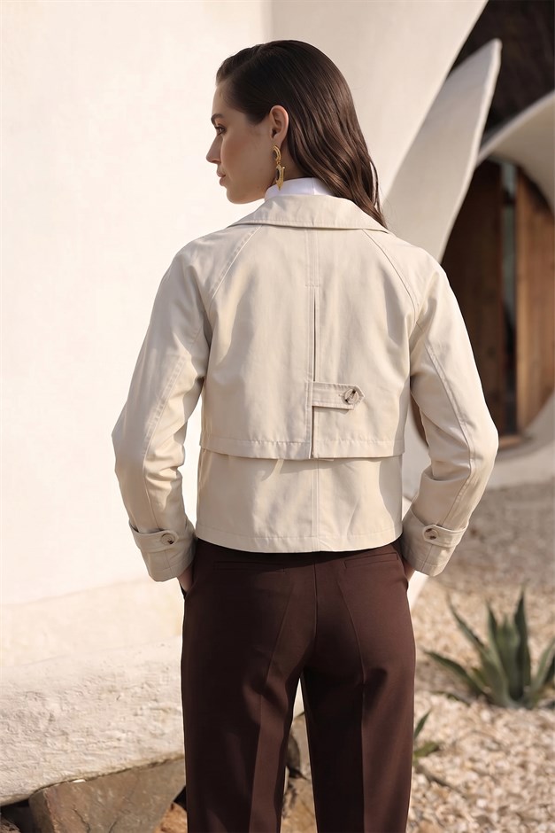 Kruvaze Oversize Ceket TAŞ 8278