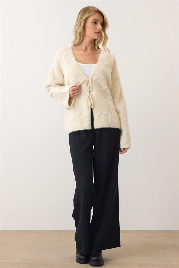 كارديجان محبوك ناعم برباط أمامي وحدة التحكم الإلكترونية 8267