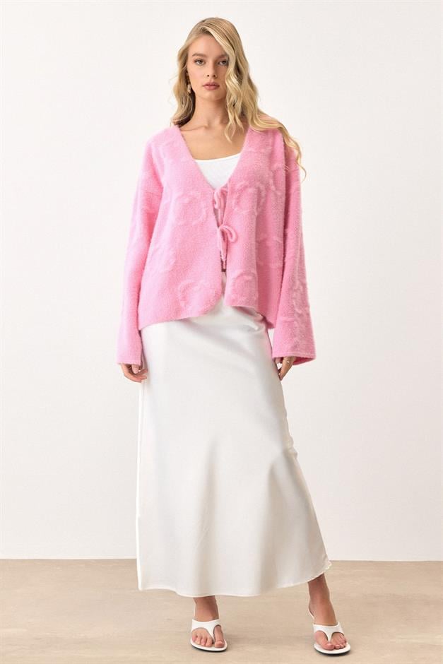 Front-Tie Soft Knit Cardigan HORNS 8267