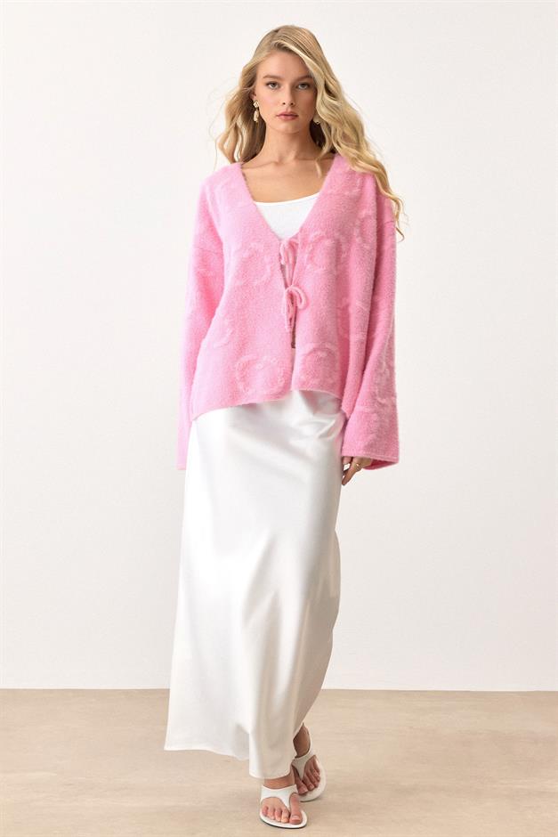 Front-Tie Soft Knit Cardigan HORNS 8267