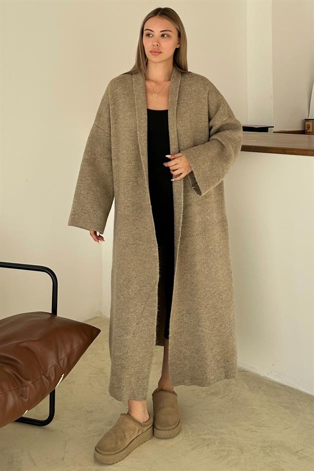 Oversize Thick Knit Long Cardigan VIZON 8274