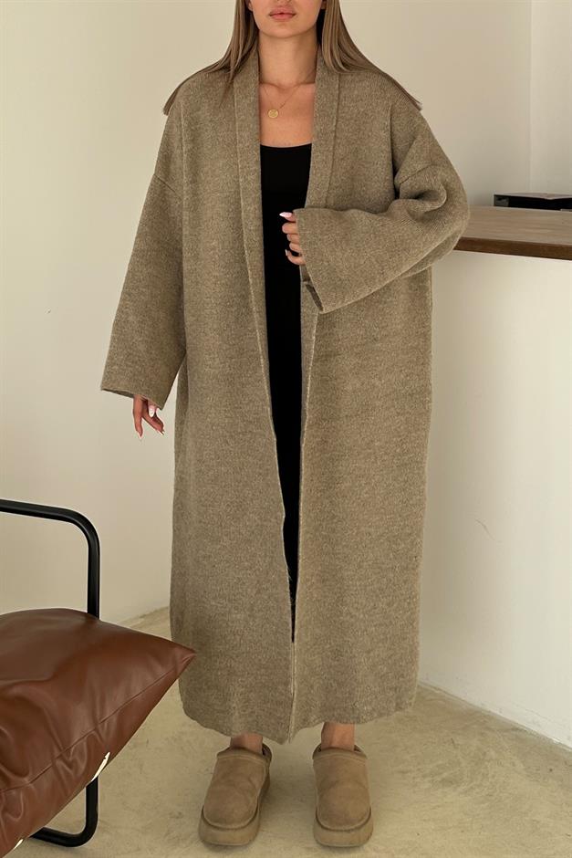 Oversize Thick Knit Long Cardigan VIZON 8274