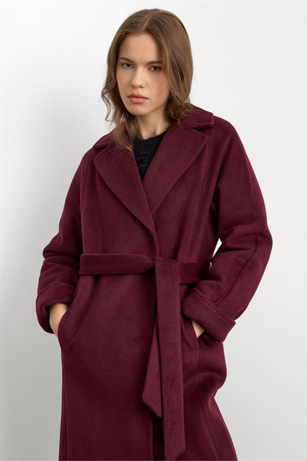 Punto Dikiş Detaylı Oversize Premium Kaban MÜRDÜM 3108