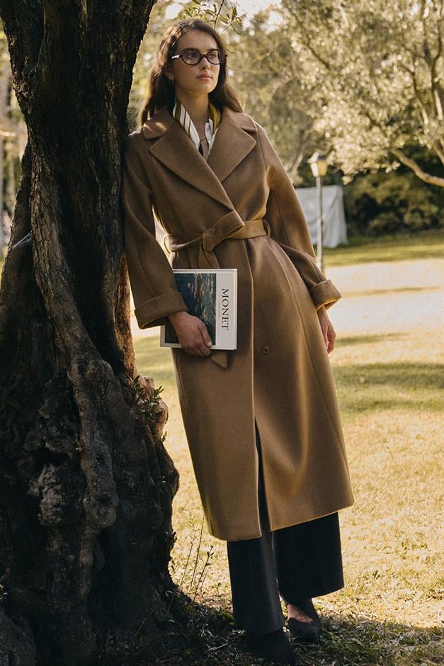 Punto Dikiş Detaylı Oversize Premium Kaban K. KAMEL 3108