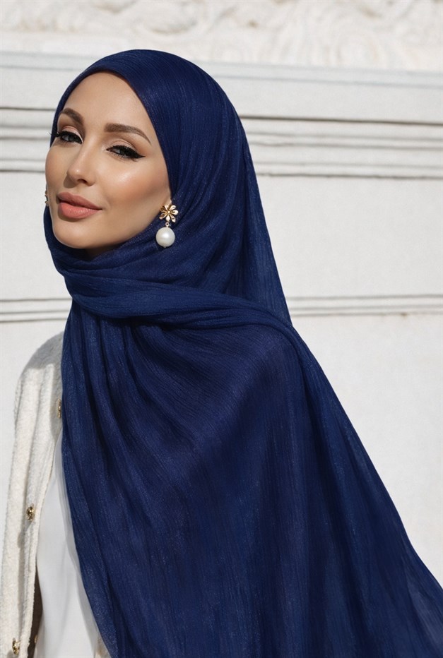 Yoryo İpek Abiye Şal K. İNDİGO 103