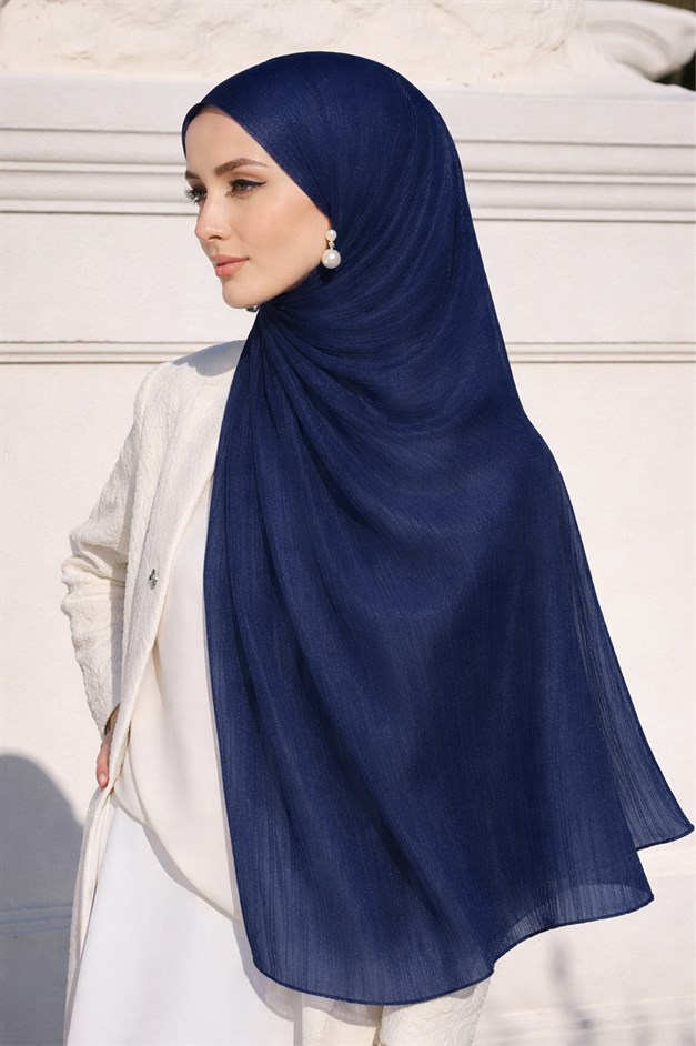 Yoryo İpek Abiye Şal K. İNDİGO 103