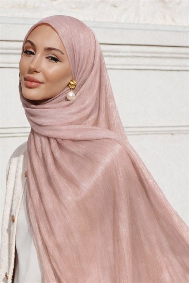 Yoryo İpek Abiye Şal PUDRA 103