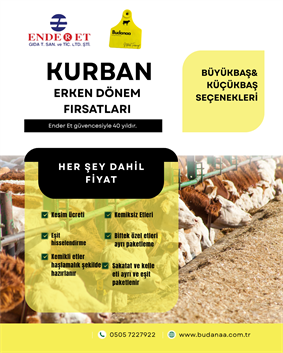 %100 Yerli Dana Kurban Hissesi 1 Adet