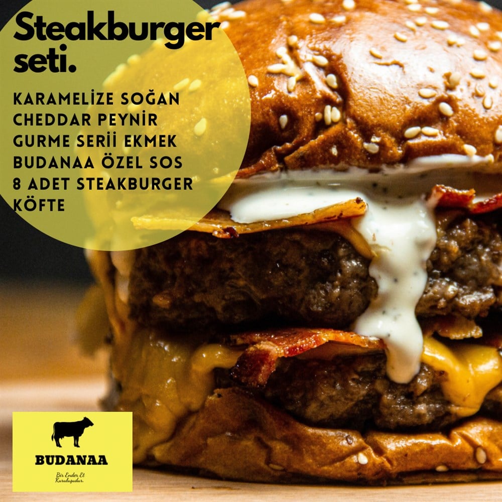Steakburger Köfte Kitiyle ve Gurme Ekmeğiyle 