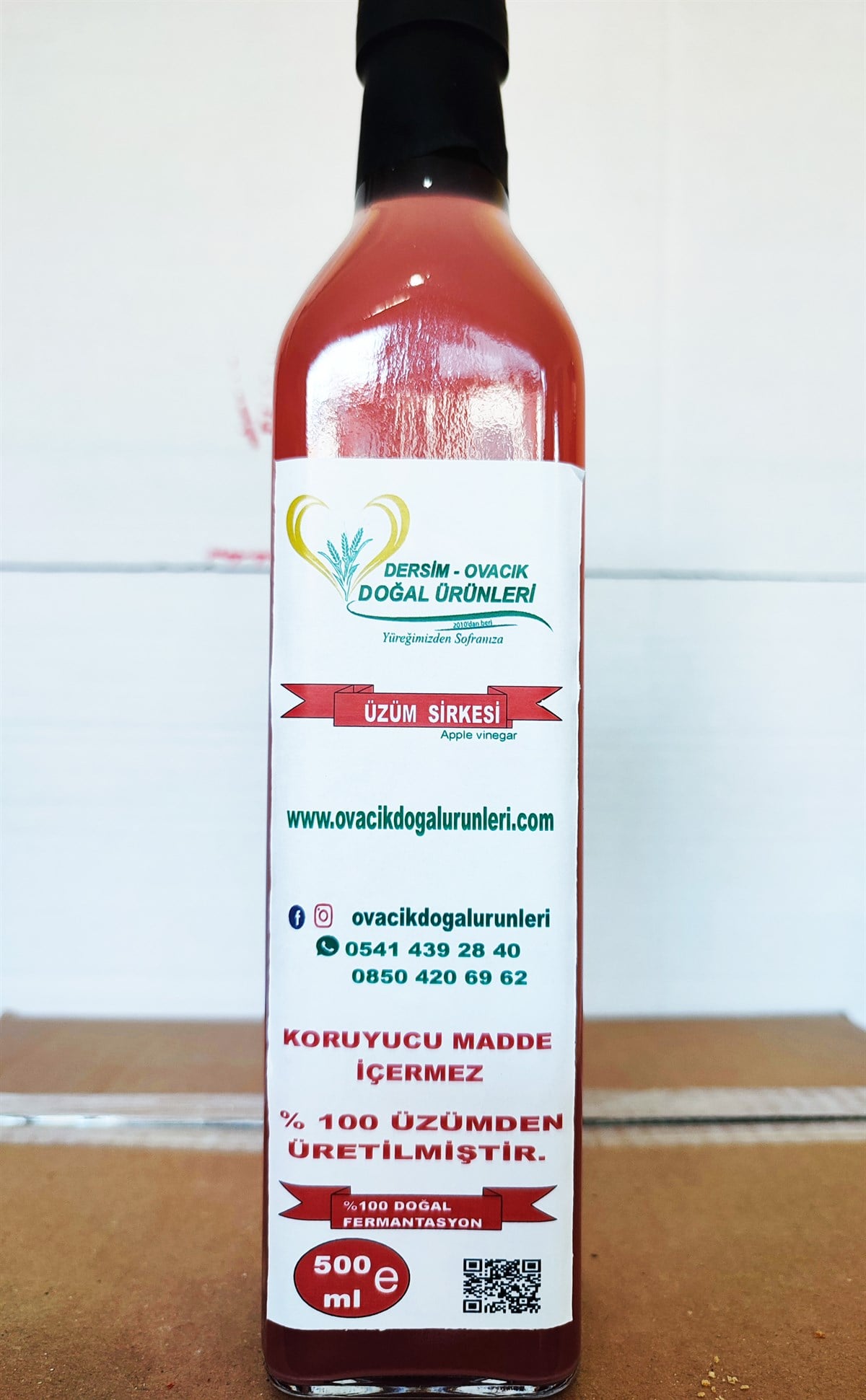 DOĞAL ÜZÜM SİRKESİ (500ML)