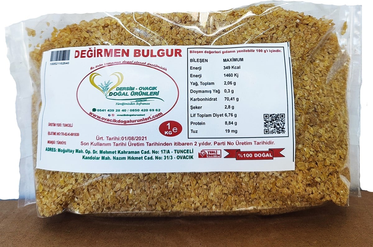 OVACIK DOĞAL EV BULGURU(1KG)