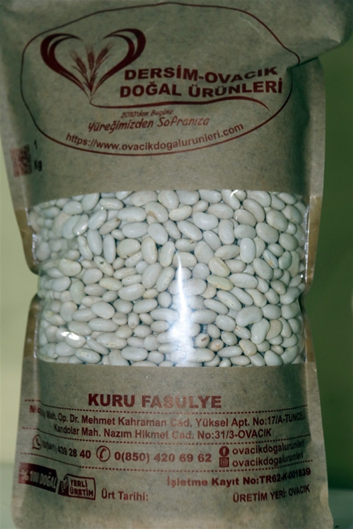 OVACIK DOĞAL KURUFASULYE (1KG)