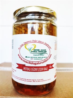 PETEKLİ SÜZME ÇİÇEK BALI (1KG)