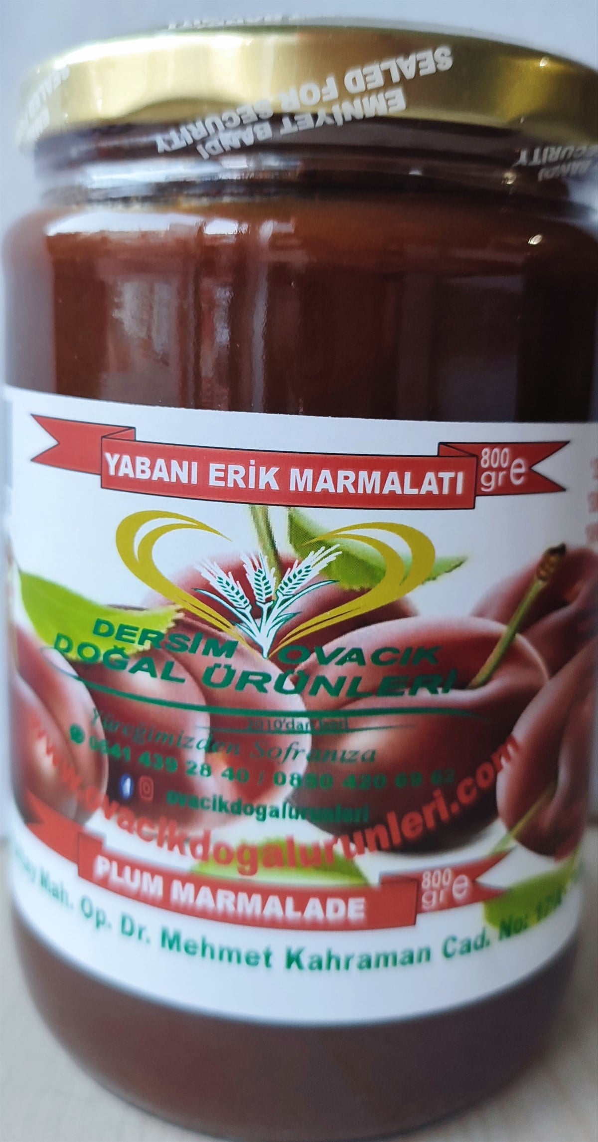 {YABANI ERIK MARMELATI}