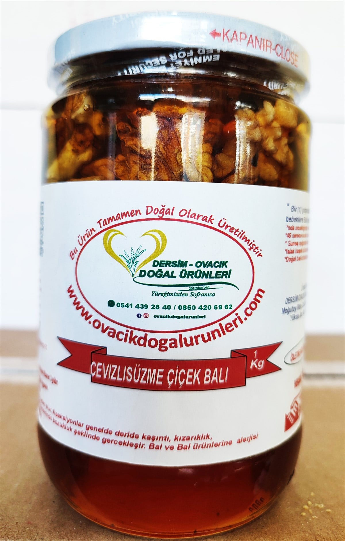 CEVİZLI SÜZME ÇİÇEK BALI (1KG)
