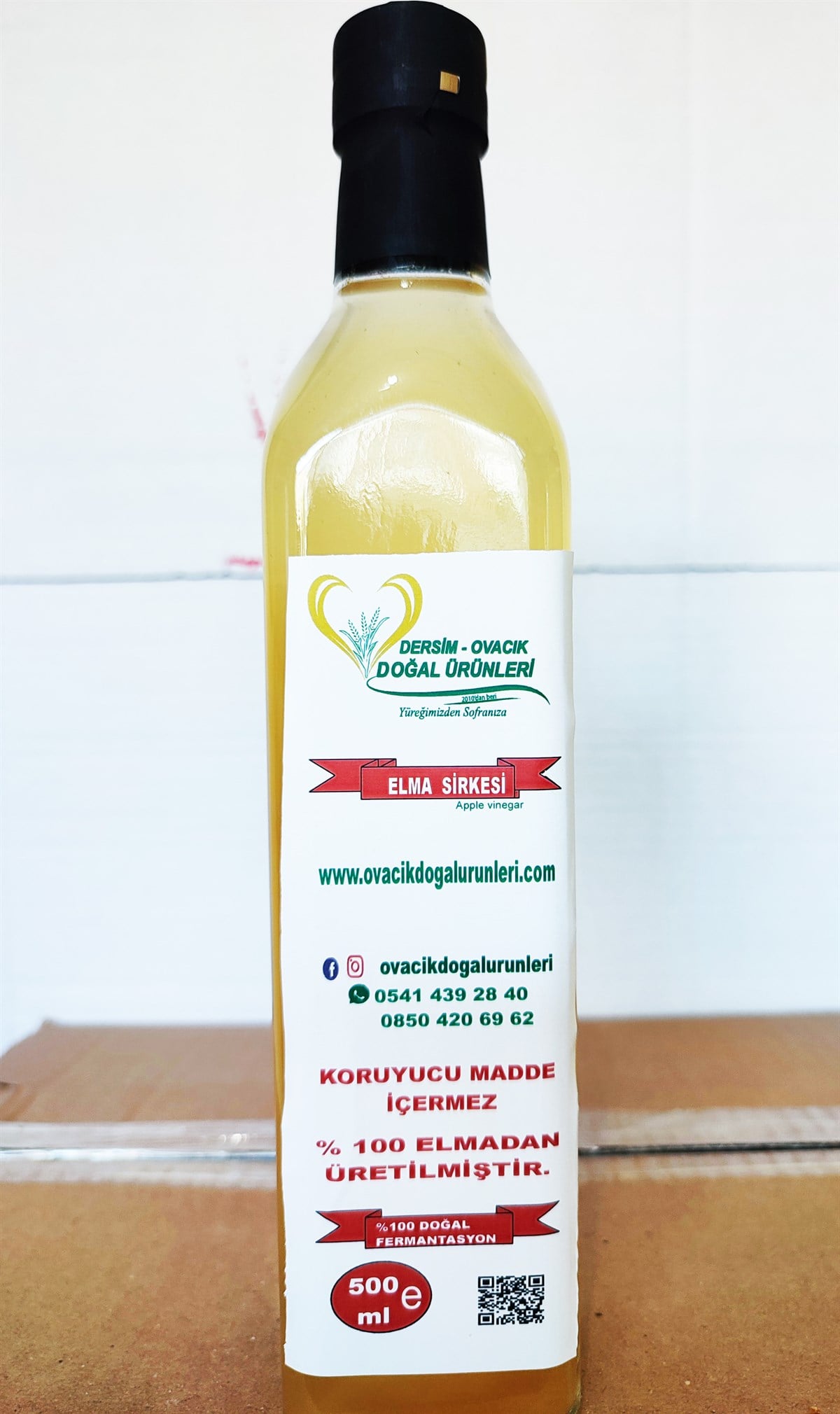 DOĞAL ELMA SİRKESİ (500ML)