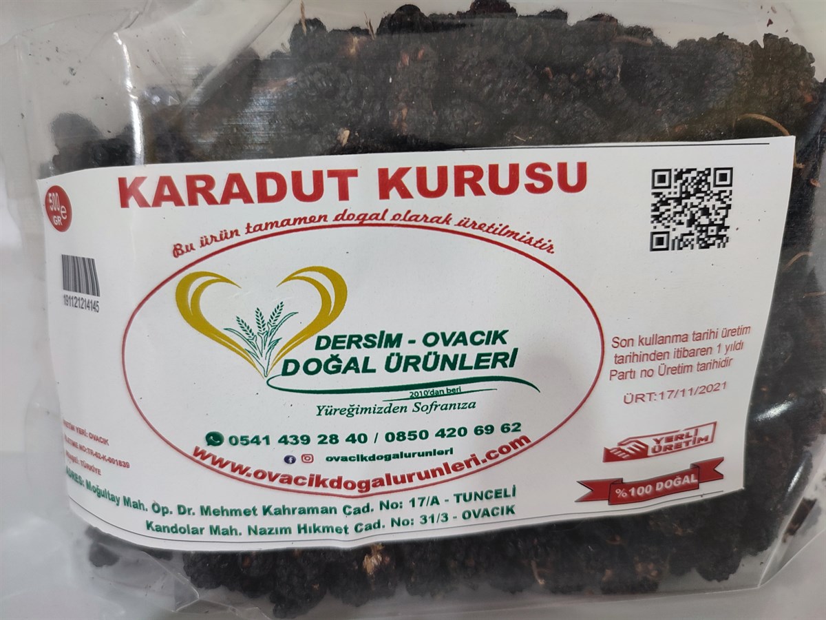 KARADUT KURUSU (500GR)