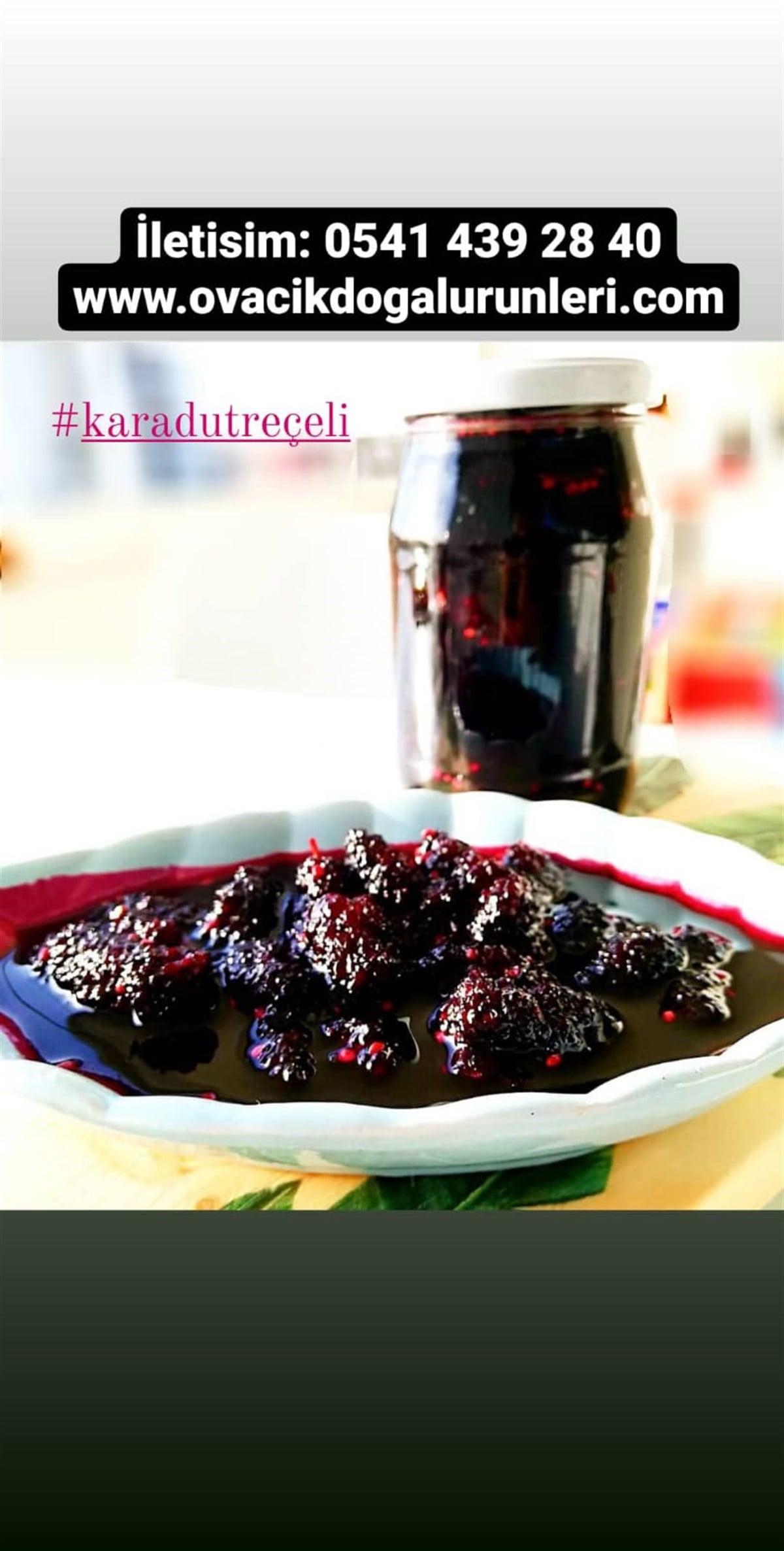 KARADUT REÇELİ (800 GR)