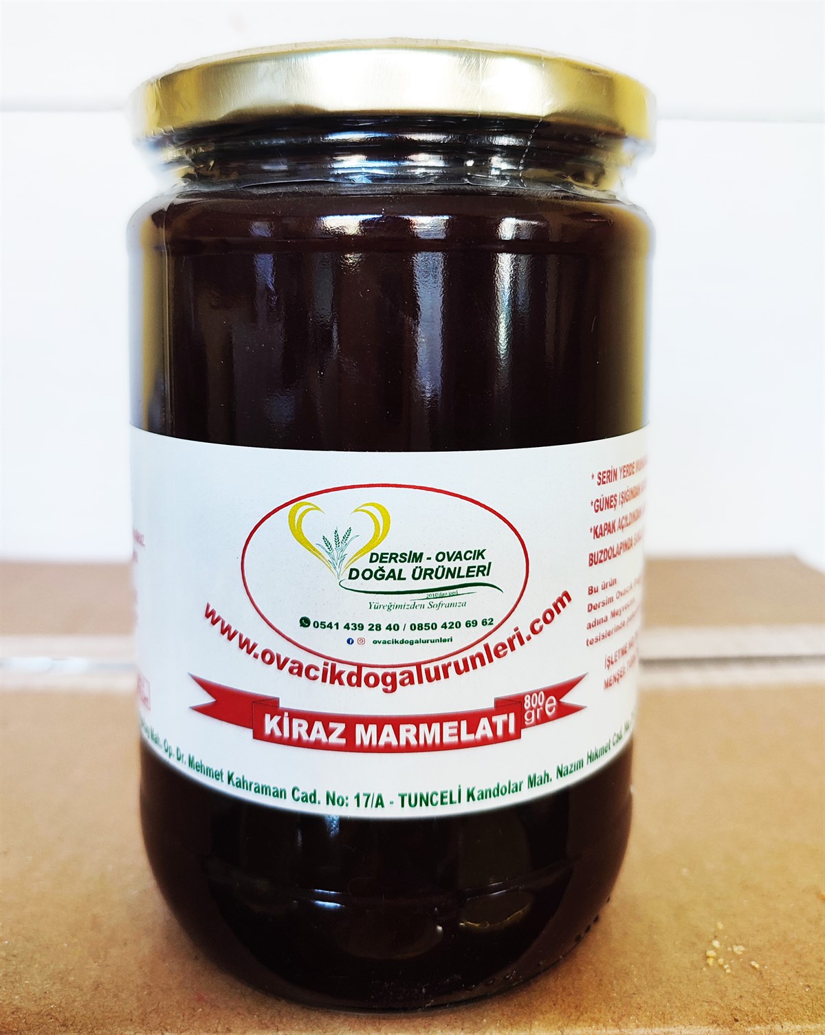KİRAZ MARMELATI (800 GR)