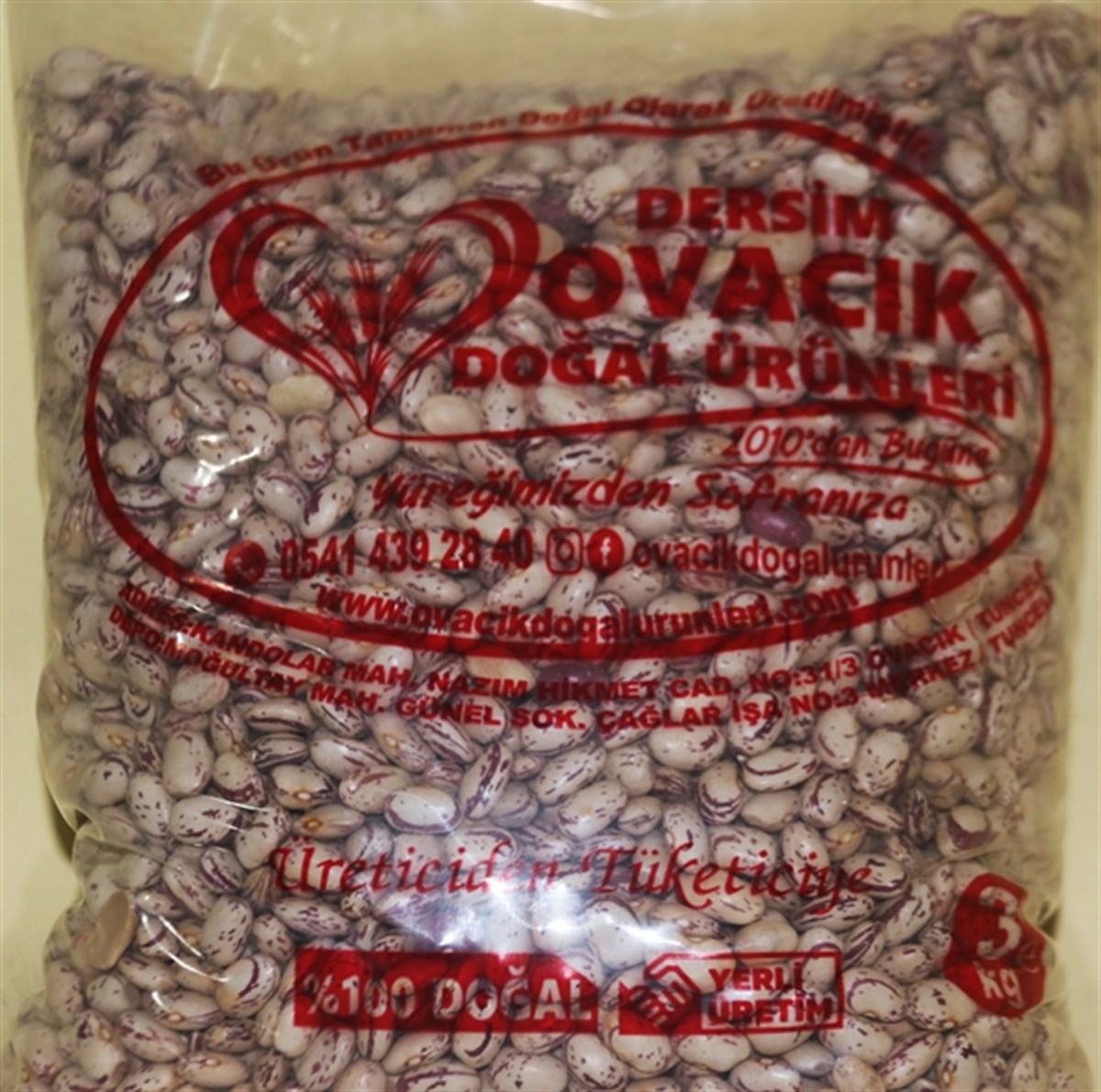 OVACIK DOĞAL BARBUNYA (3KG)
