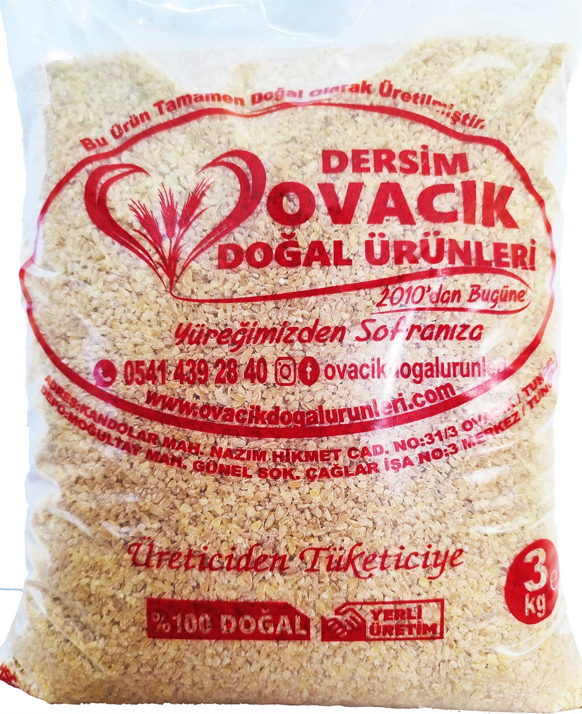 YERLI EV BULGURU (3KG)