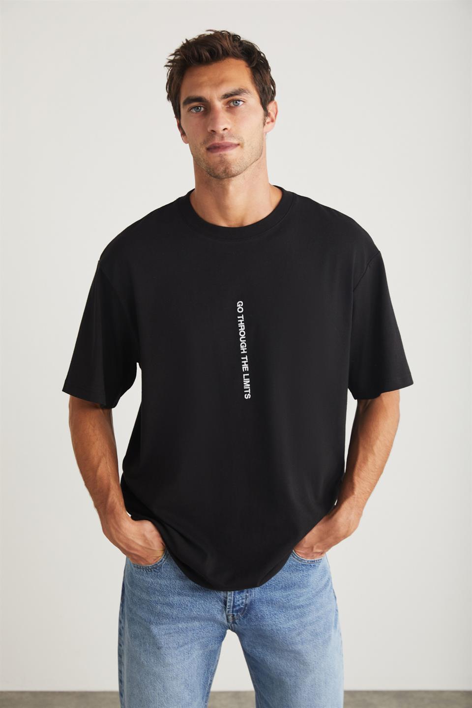 HARALD Relaxed Relaxed Siyah Tekli T-Shirt