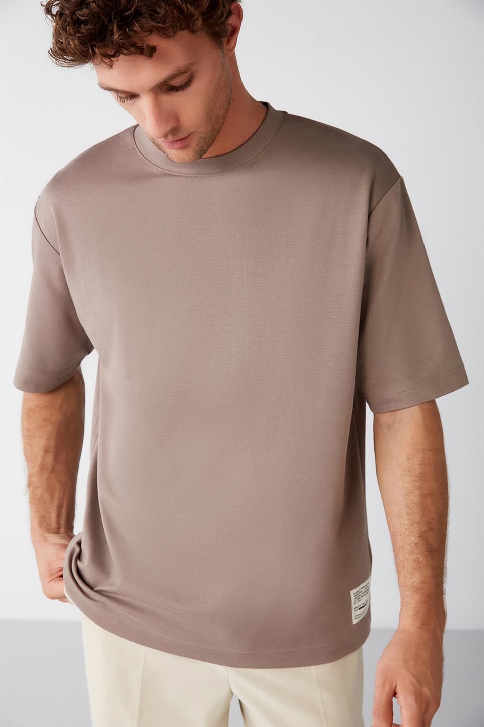 JOEL Basic Oversize Vizon  T-Shirt