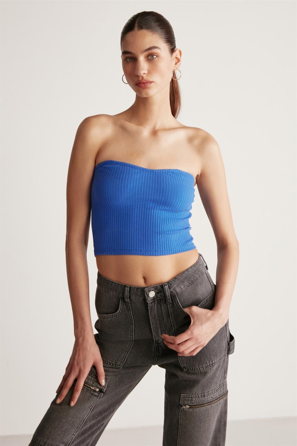 KEIRA Slim Slim Saks Mavi  Büstiyer