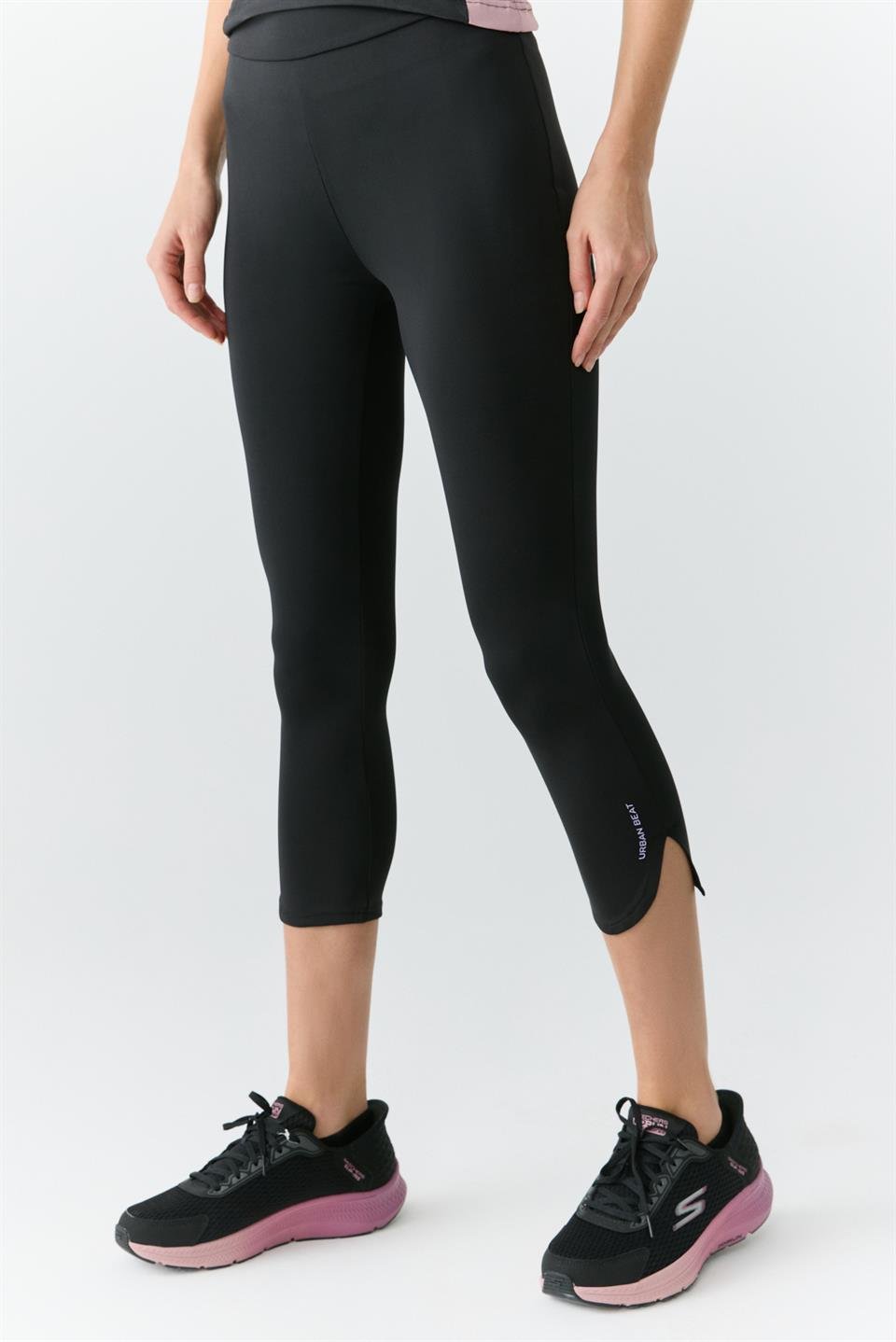 LYDIA Kadın Yırtmaç Detaylı Yumuşacık Siyah Tayt