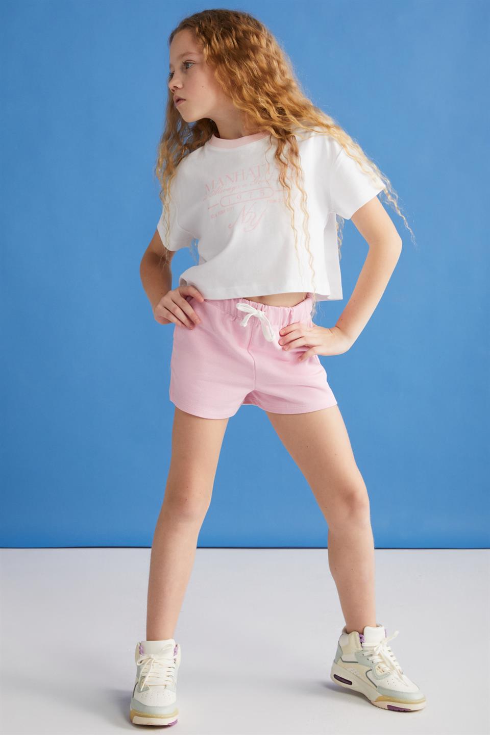 SUZANNE  Regular Pembe Tekli Alt-Üst Takım