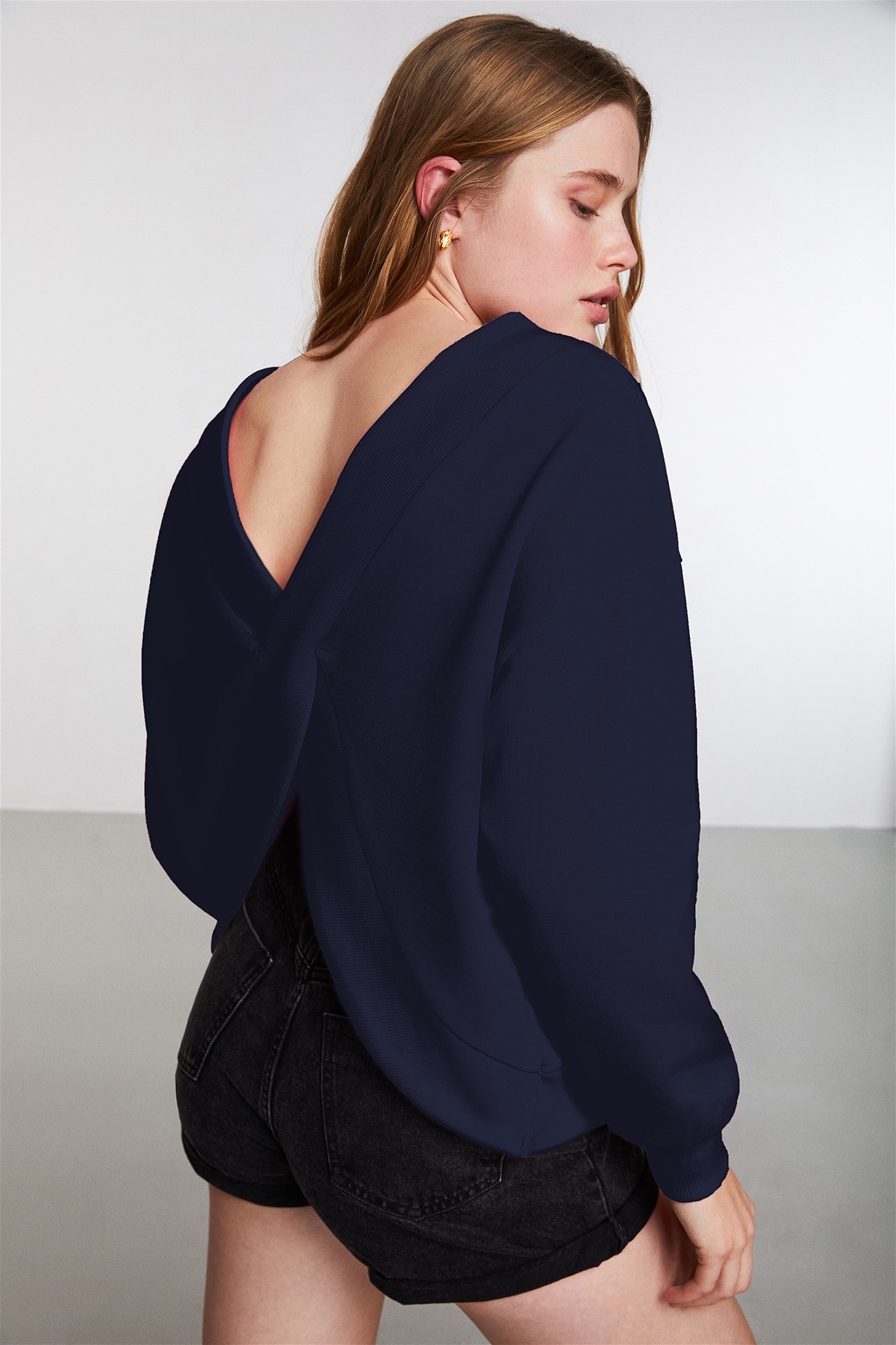 PANAMA Comfort Fit Lacivert Sweatshirt