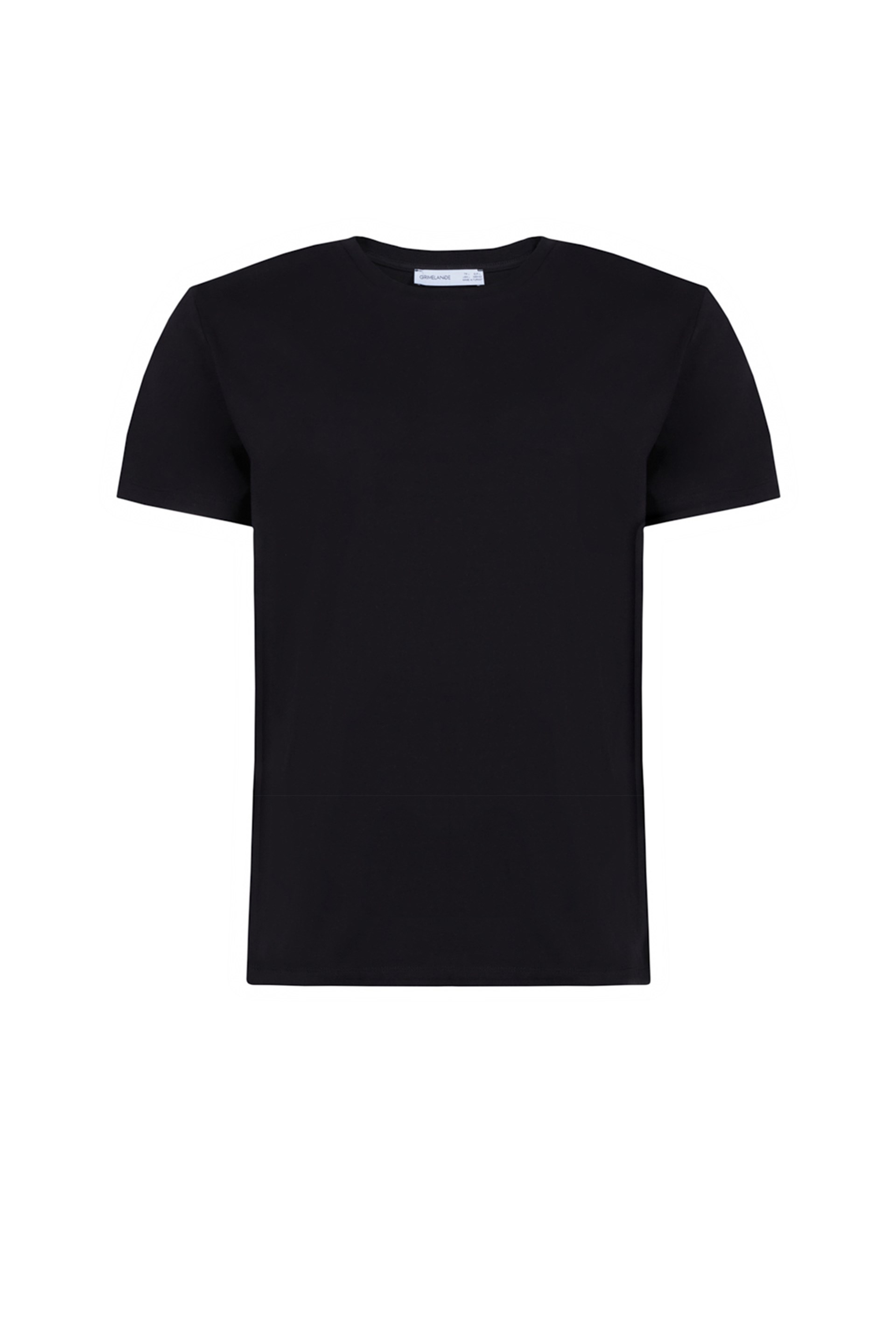 UTAH Örme Dar - Slim Siyah 2'lü T-Shirt | Grimelange