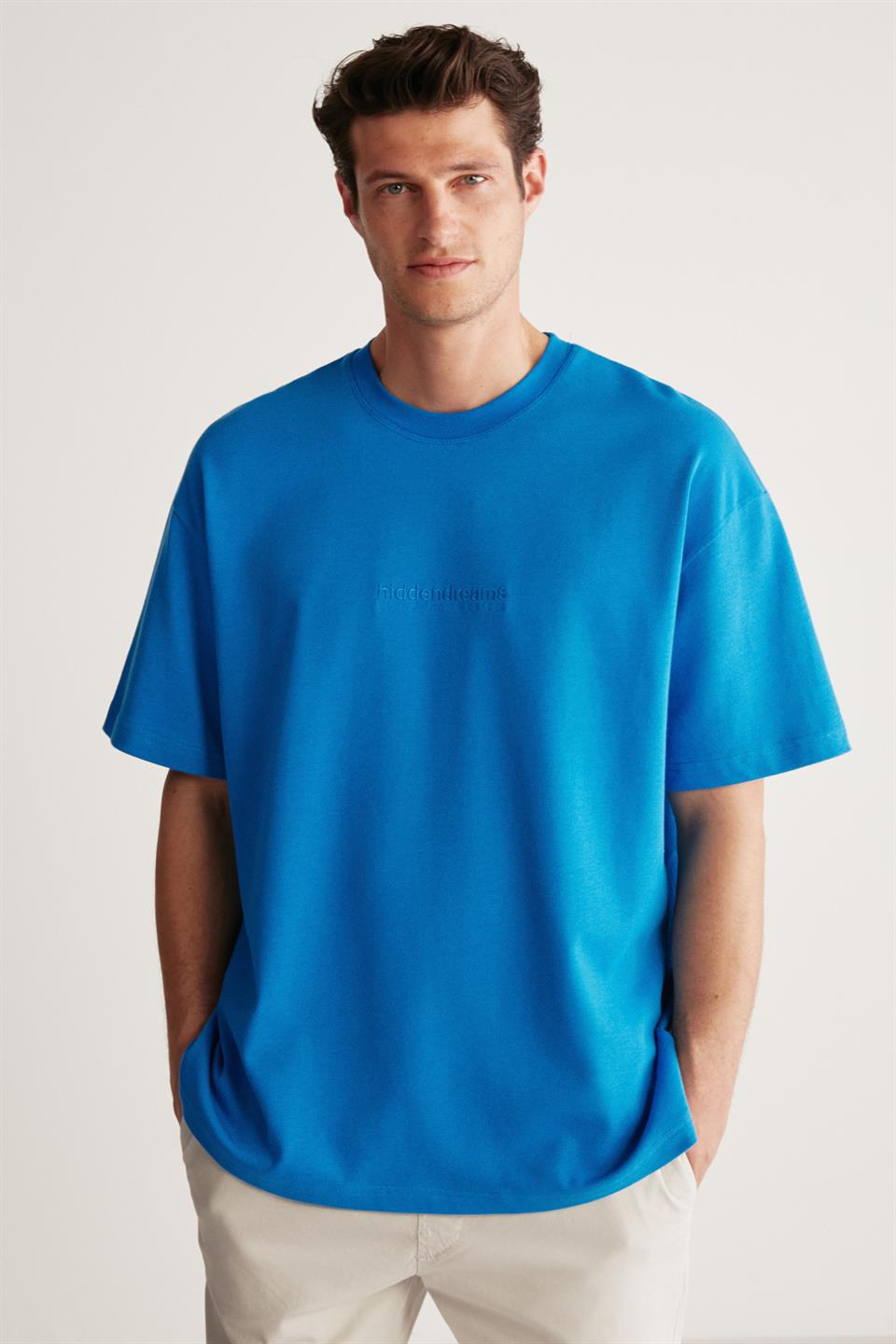 TAYLOR Oversize Mavi T-Shirt