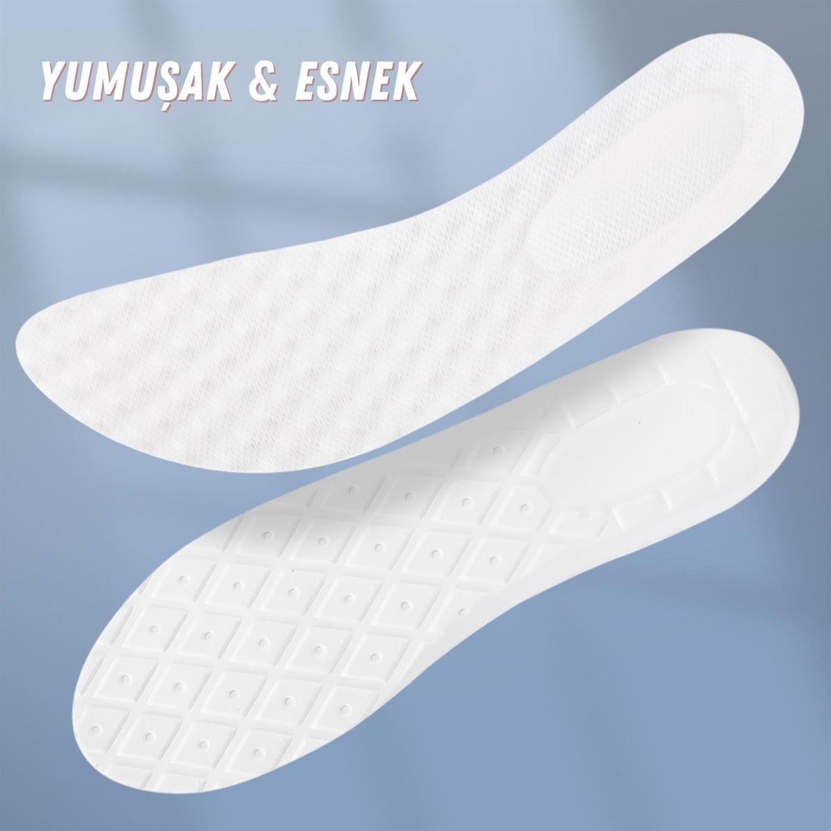 Beyaz Bez Ortopedik Spor Ayakkabı Tabanlığı, Rahat Konfor Tabanlık, Erkek, Kadın Spor Tabanı