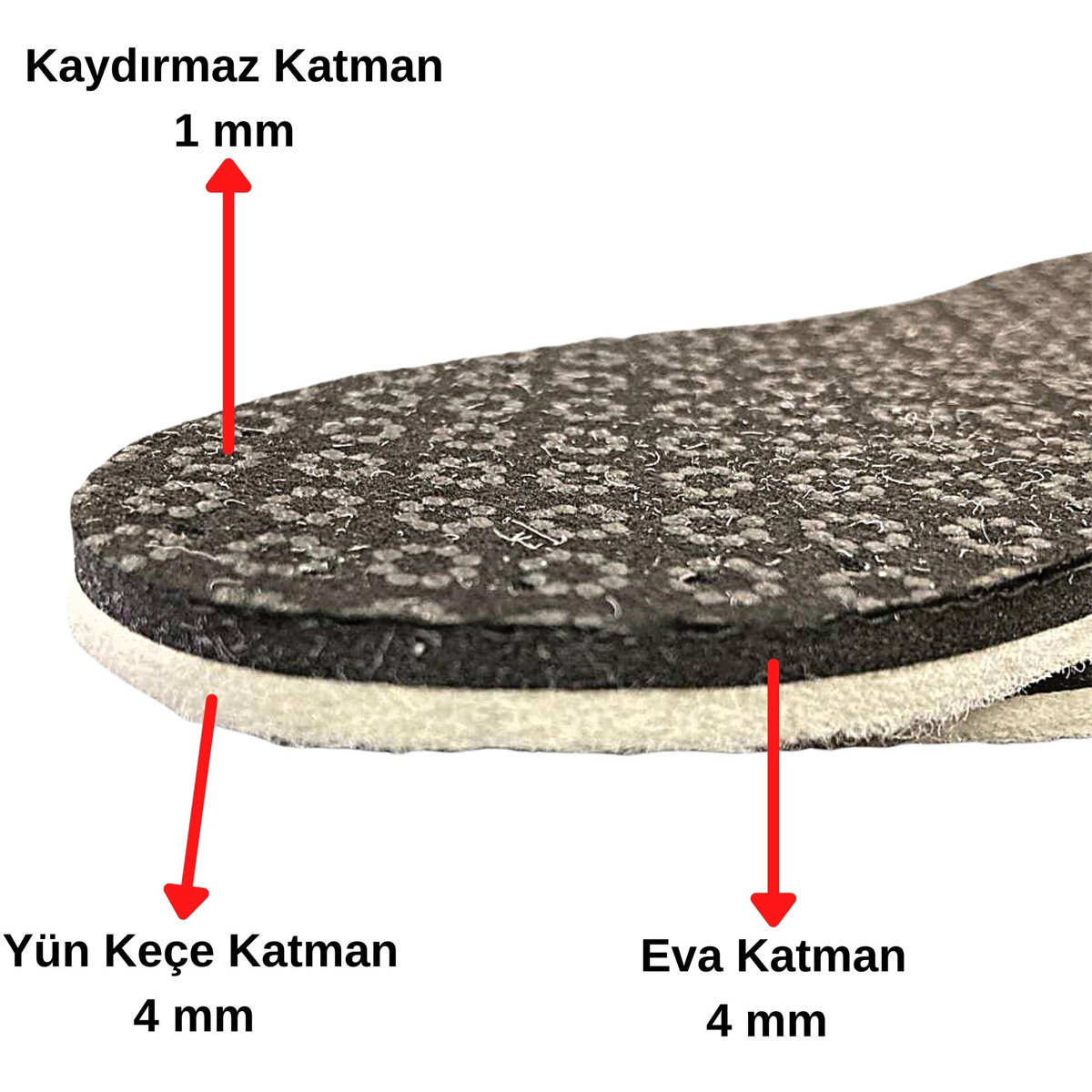 1 Çift Beyaz Keçe KaydırmazDelikli Hobi Örgü Panduf Patik Tabanı