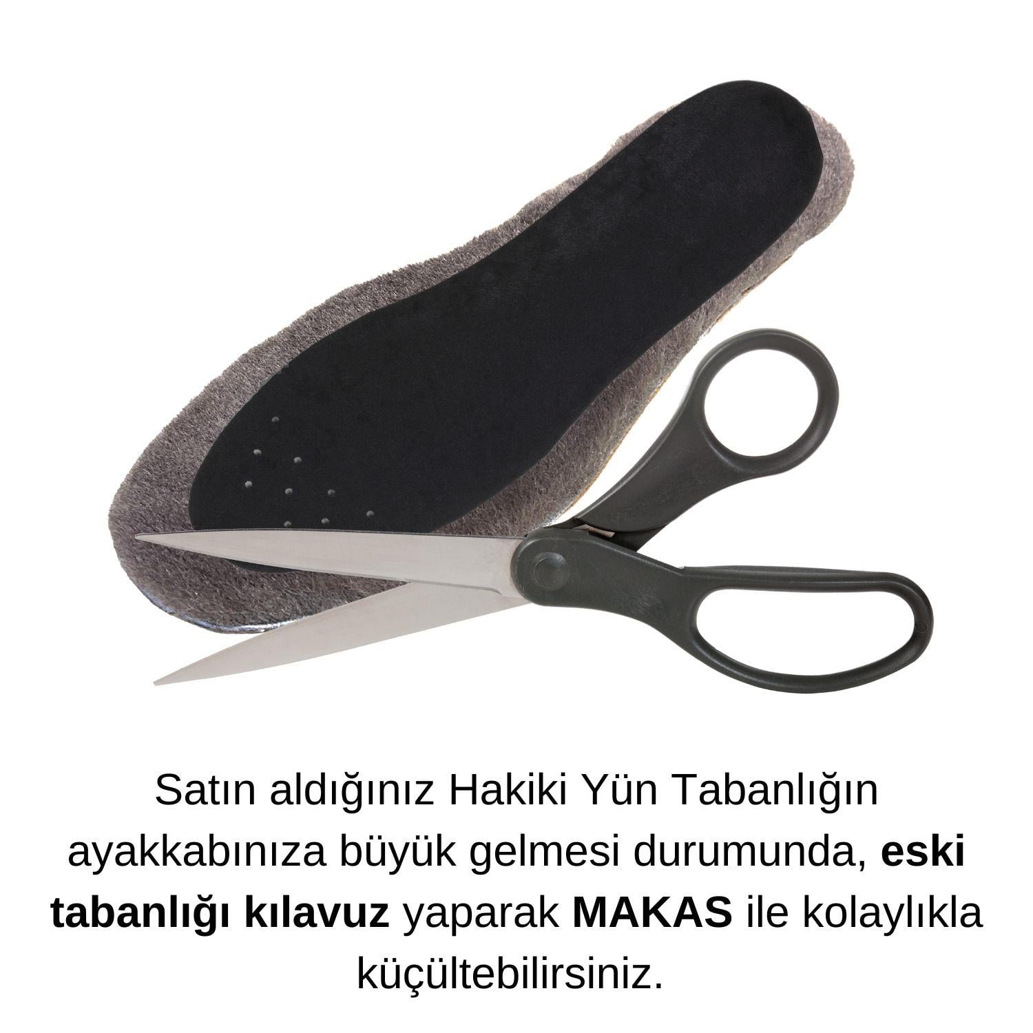 Gerçek Koyun Postu Yün Ayakkabı Tabanı, Kışlık, Sıcak Tutan Termal Tabanlık