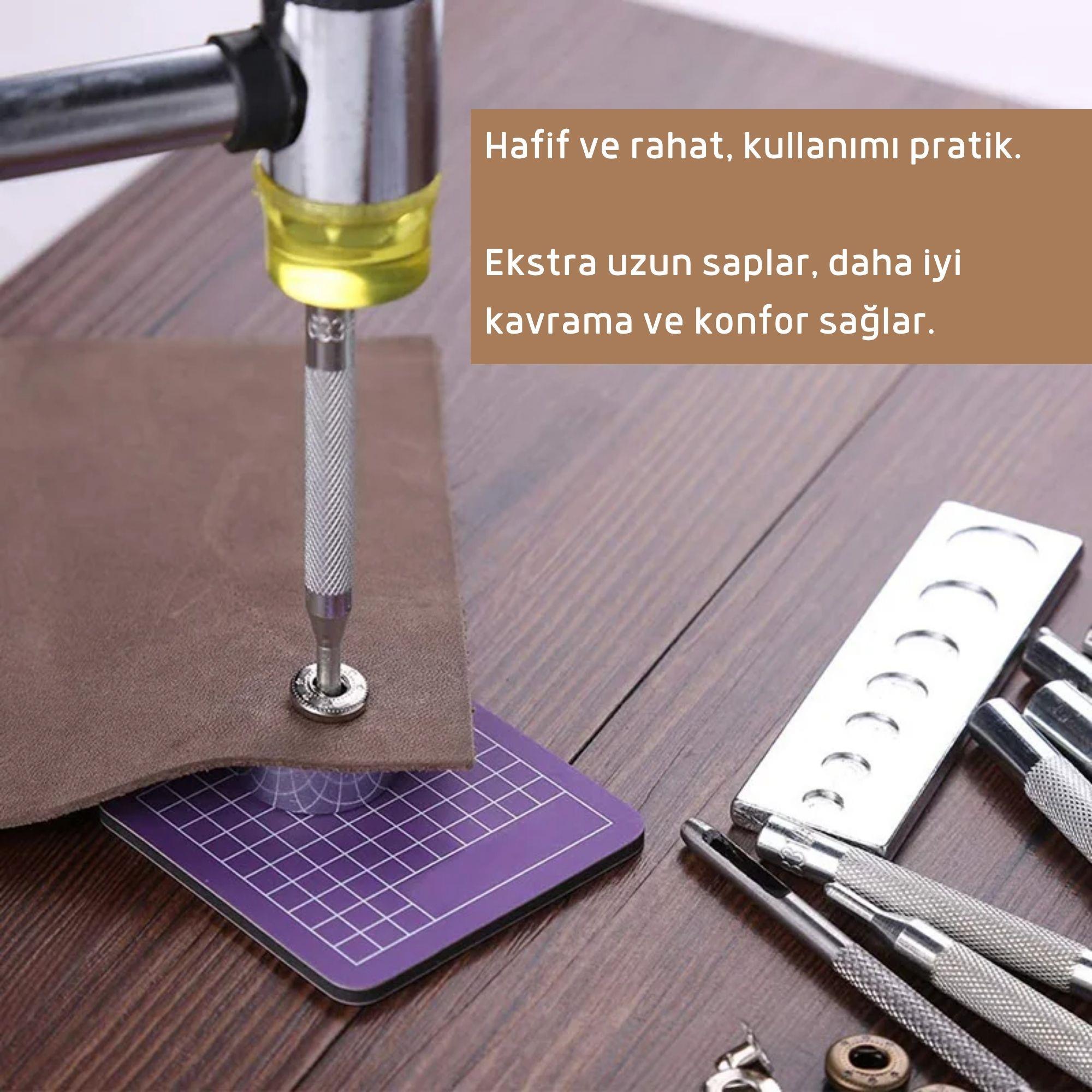 9lu Perçin Çıtçıt Çakma Pratik Kalıp Seti