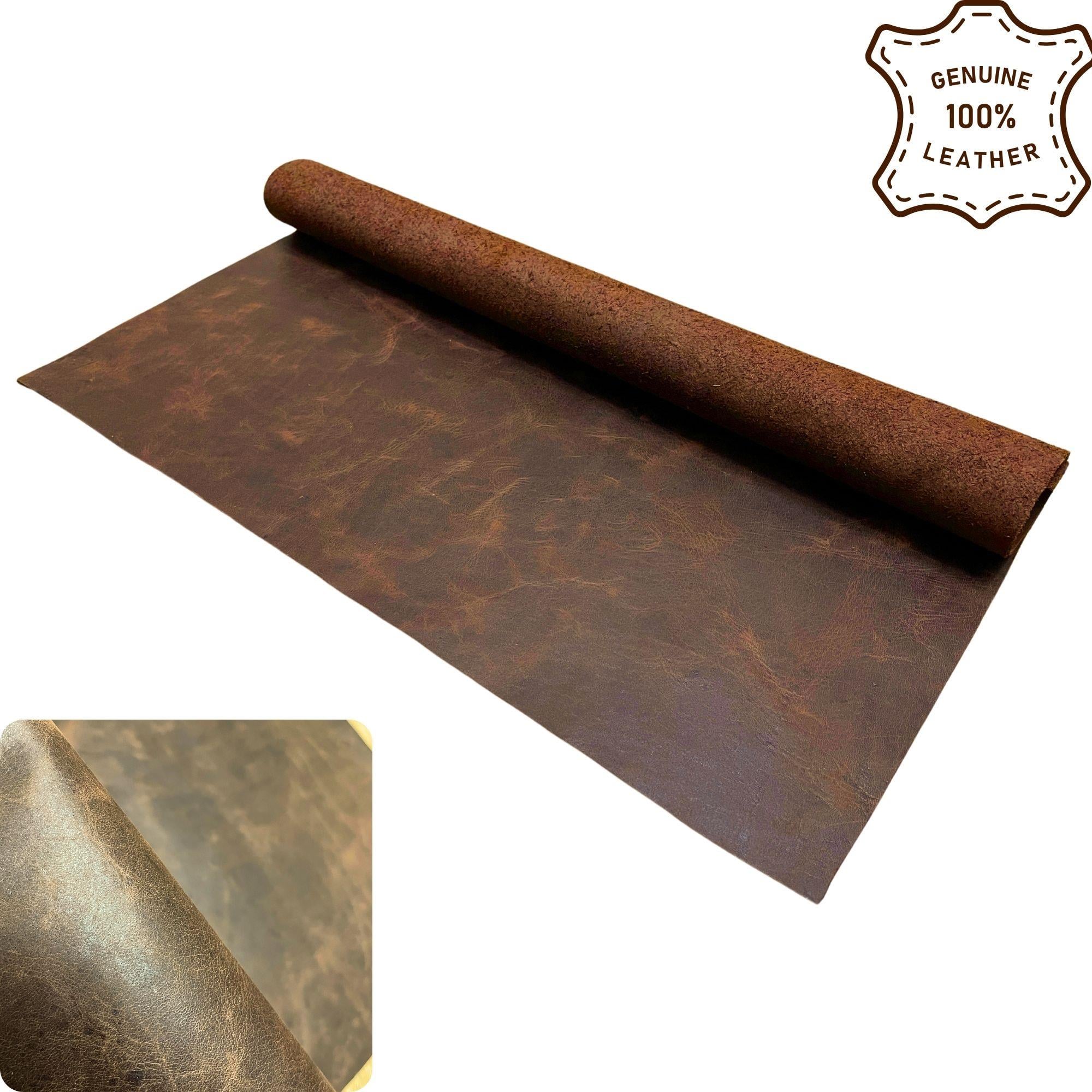 A+ Crazy Parça Deri 40*25 cm, Deri Hobi İçin Crazy Deri Hakiki Deri Parçası