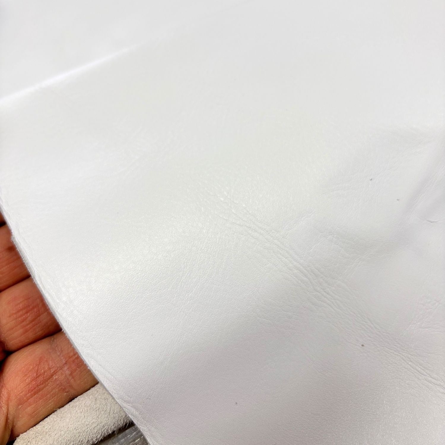 Beyaz Yumuşak Analin Deri 1.0-1.1mm, Deri Hobi Uğraşı İçin Hakiki Parça Deri 