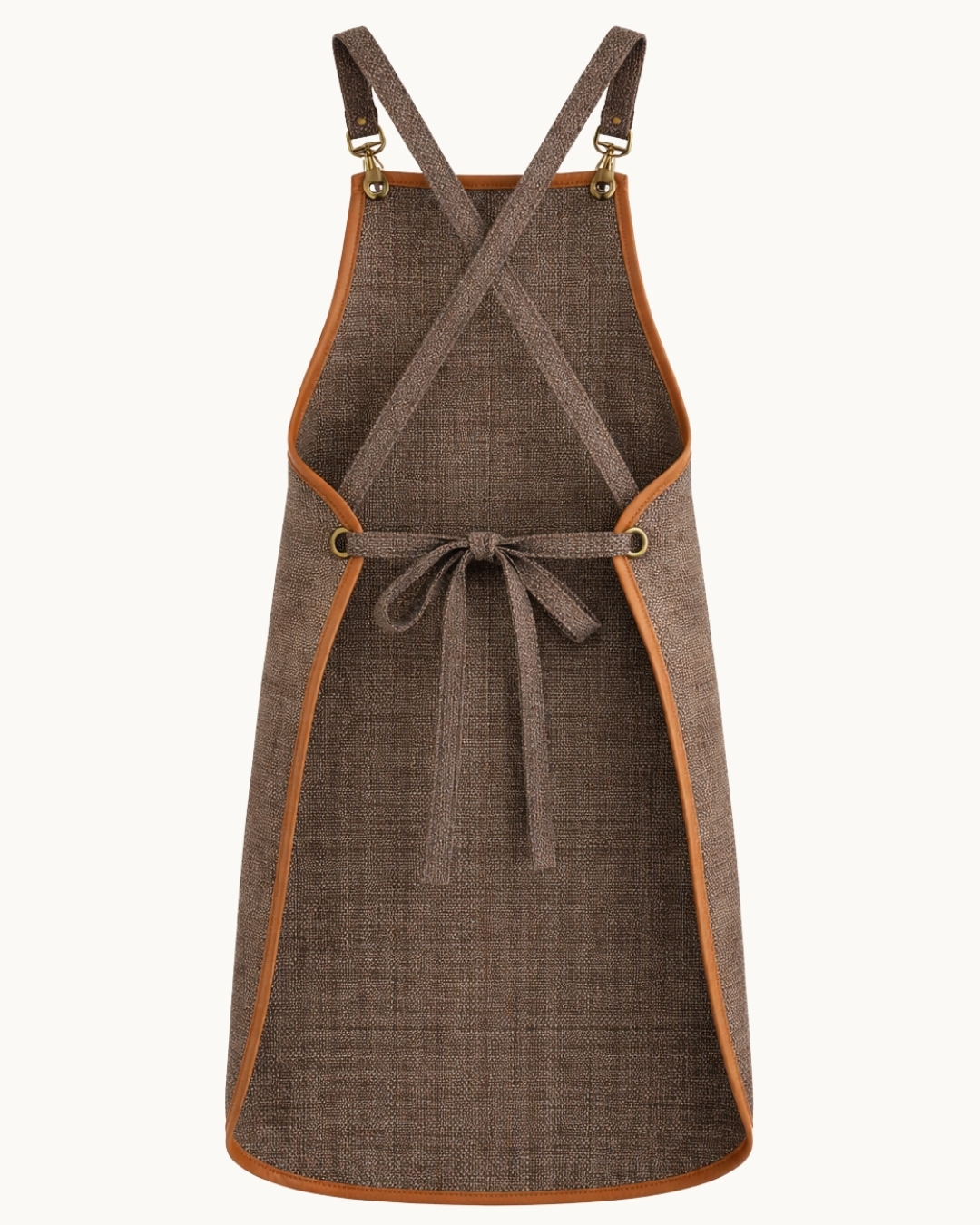 Cross-Back Barista Apron – Apron with Leather Details