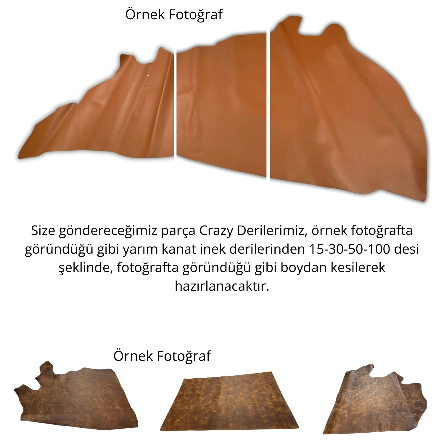 Crazy Deri Turkuaz-1.6 mm, Deri Hobi Uğraşı İçin Hakiki Parça Deri 