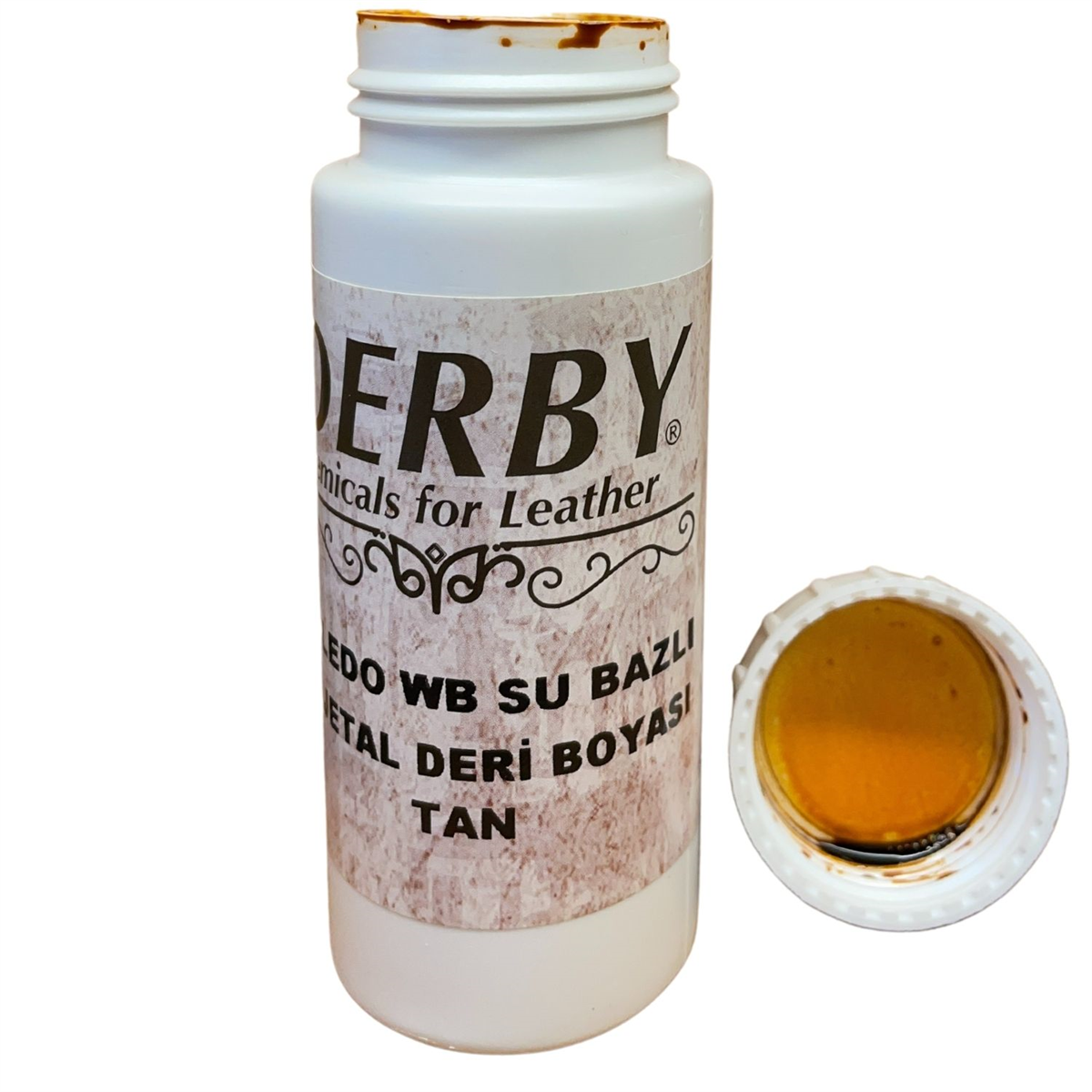 Derby Doledo Vejetal Deri Boyası 100 ml Vaketa Deri Hobi Eskitme Boya, Su Bazlı 
