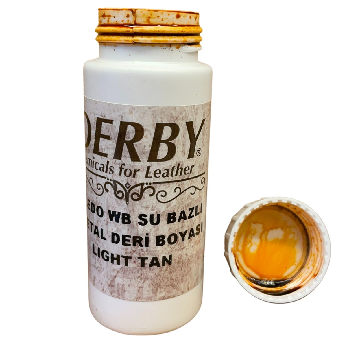 Derby Doledo Vejetal Deri Boyası 100 ml Vaketa Deri Hobi Eskitme Boya, Su Bazlı 