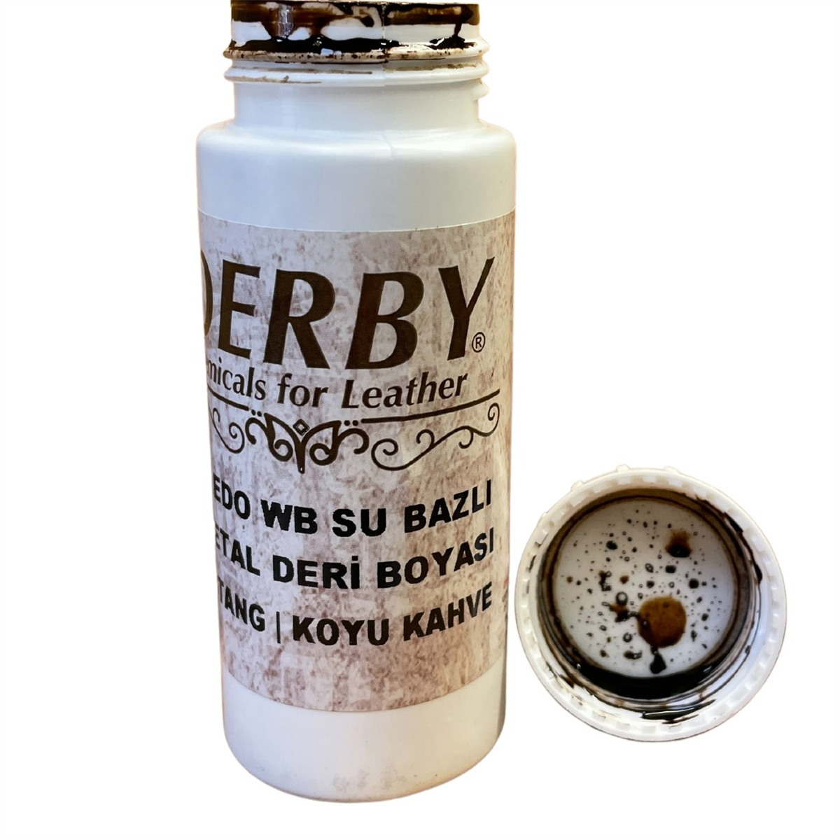 Derby Doledo Vejetal Deri Boyası 100 ml Vaketa Deri Hobi Eskitme Boya, Su Bazlı 