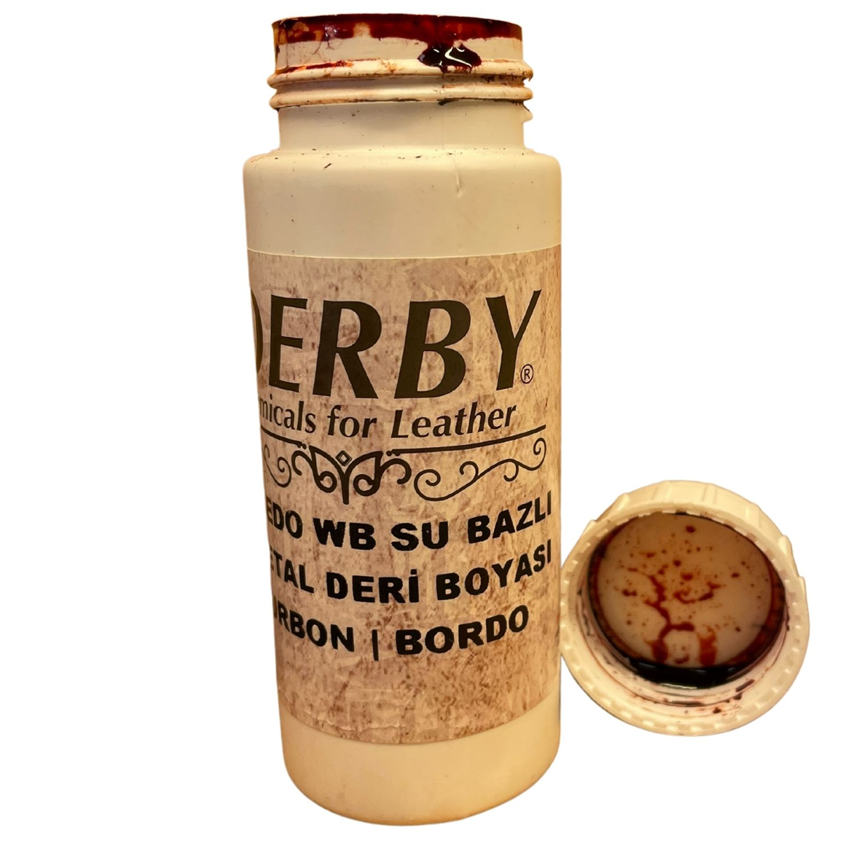Derby Doledo Vejetal Deri Boyası 100 ml Vaketa Deri Hobi Eskitme Boya, Su Bazlı 