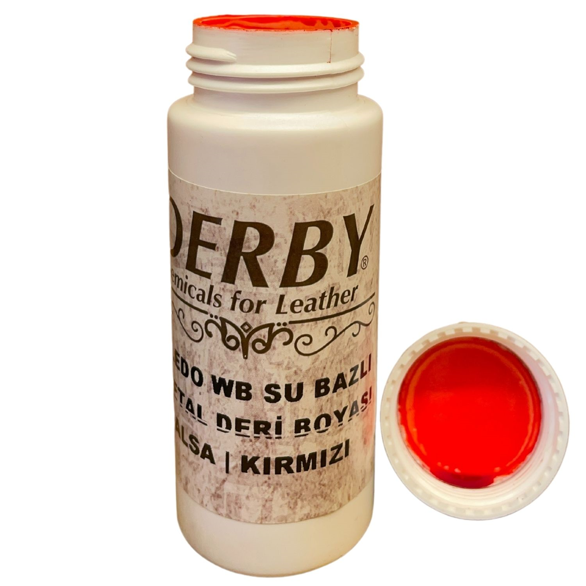 Derby Doledo Vejetal Deri Boyası 100 ml Vaketa Deri Hobi Eskitme Boya, Su Bazlı 